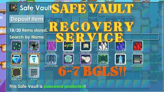 GROWTOPIA BYPASSING SAFE VAULT 7 BGLS (MAG + RARE ITEM)  | GROWTOPIA SAFE VAULT PASSWORD RECOVERY