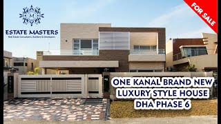 1 Kanal Brand New Luxury Style House | DHA Phase 6 | Prime Location | Reasonable Price