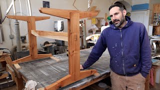 From Yard Tree to Furniture, Building a Trestle Table I