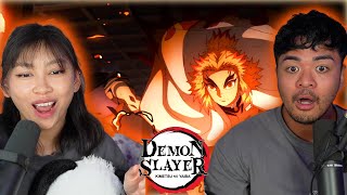 Flame Hashira Kyojuro Rengoku! | Girlfriend Reacts To Demon Slayer 2X1 REACTION!