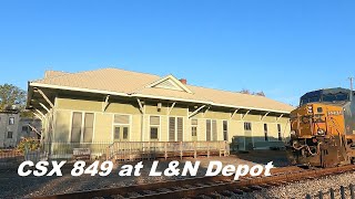 CSX 849 at L&N Passenger Depot in Athens