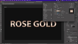 Photoshop Rose Gold Gradient Swatches