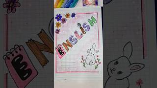 Carátula/ Portada  de Inglés  #caratulas #portadas #shortsvideo #creatividad #viral #love #creativid