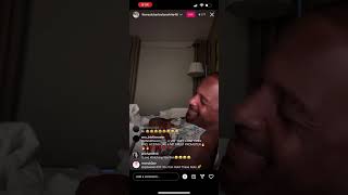 Charleston White woke up flexing money on IG live