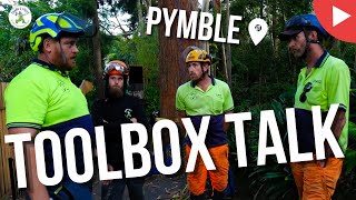 THIS IS A TOOLBOX TALK - PYMBLE - SHANES TREES