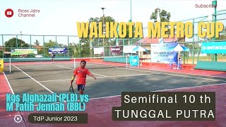 SF 10 TH Walikota METRO CUP 2023🎾KGS AL Ghazali (PLB) vs M Fatih Jennah (BBL)