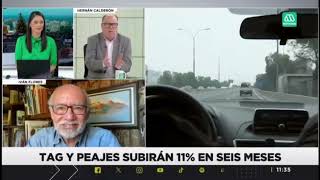 Senador Iván Flores en Meganoticias por alza de peajes y concesiones