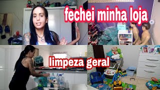 Vlog- Fechei minha loja de roupas / limpei a casa toda / um dia comigo.