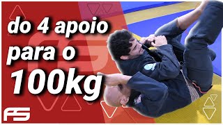 Inversão do 4 Apoio para o 100kg com a guarda tartaruga! APRENDA!