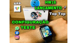 SMARTWATCH IWO HW16 44mm| Lançamento 2021 | Configuração | Testes | Ligação | Sensores |App #Parte1