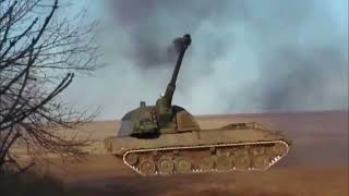 The Ukrainian military near the Soledar battlefield fired German-made howitzers at Russian positions