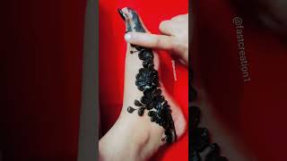 Amazing reverse leg mehndi।।beautiful foot mehndi design।।easy leg mehndi design।।latest mehndi