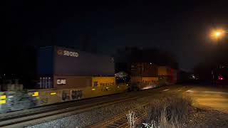 NS 9850 Dash9 leads NS 269 through Piscataway,NJ with a friendly crew