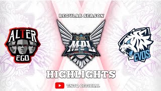 ALTER EGO vs EVOS LEGENDS | REGULAR SEASON WEEK 2 DAY 4 | MPL ID S12 | HIGHLIGHTS