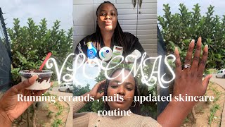 Vlogmas 6! |A Lazy Vlog | Errands & Ice cream | Nails + Updated Skincare Routine| #roadto5000Yammies