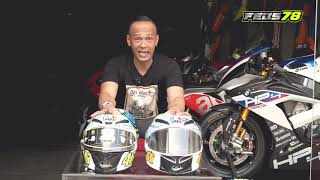 Helm AGV harga 1jt 😱😱..Febs78 comparision review ORIGINAL AGV VS REPLICA AGV