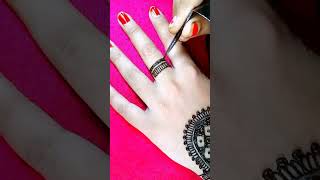 Stylish mehndi design||Easy Mehndi design||Simple fronthand mehndi||Karwachauth mehndi design#shorts