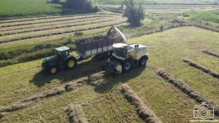 Gras hakselen met Partoens BV | JOHN DEERE | KRONE | FENDT | KAWECO |