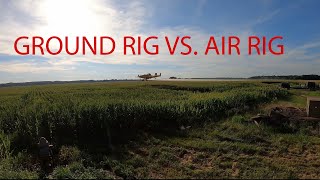 Ground spray vs. airplane