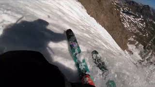 Skiing Above Anderson Lake, Independence Pass July 8th