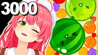 Miko finally achieved a score of 3000 during the stream [hololive/ Eng sub]