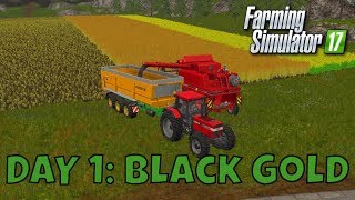 Day 1 Canola Harvest | Farming Simulator 17 | Ep 1 | Goldcrest Valley