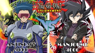 ANTINOMY VS MANJOUME THUNDER | Accurate Anime Deck | EDOPRO | TOURNAMENT