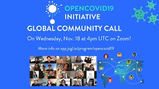 🔬 The OpenCovid19 Initiative [Global Community Call #25] 🦠