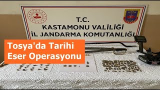 Tosya'da çok sayıda tarihi eser ele geçirildi