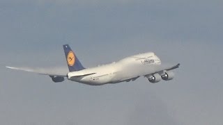 ✈Lufthansa Boeing 747-8I *VORTEX* takeoff at Frankfurt Airport