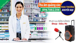 Thu âm khai trương Nhà thuốc Bảo Vinh TVC24 đọc Khuyến mại hấp giảm giá SỐC