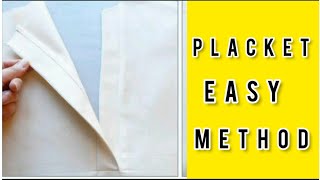 how to make perfect placket | placket easy method