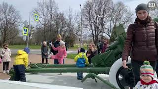 Primorsky Memorial Complex, Russia on Victory Day, May 9