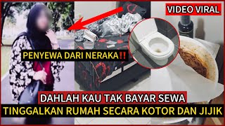 VIRALKAN‼️PENYEWA DARI NERAKA🔴DAH TAK BAYAR SEWA,TINGGALKAN BILIK MENJ1JIKK4N💢