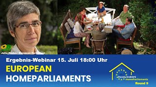 Ergebnis-Webinar der 9. Runde der Europäischen HausParlamente mit Jutta Paulus (MdEP, Greens/EFA)