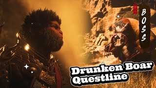 Black Myth Wukong  - Drunken Boar Questline - Chapter 2 Secret Area & Yellow-Robed Squire Boss