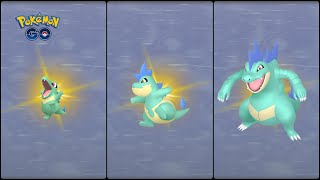 Pokemon Go: Evolving Shiny Totodile into Shiny Croconaw & Shiny Feraligatr