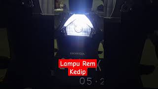 Lampu rem kedip jelly #honda #lampuledmotor #beatfi