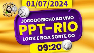 Resultado do jogo do bicho ao vivo - PPT-RIO 09:20 - PT-RIO 09:20 - 01-07-2024