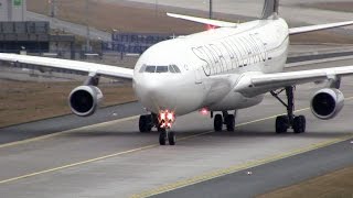 Frankfurt Airport Runway 25R landings | A320neo, A340, A330, ... | Airplanesloverr