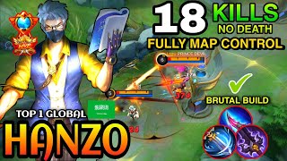 Hanzo Brutal Damage Instant Delete Enemy |Hanzo Gameplay| |Best Build| |Top 1 Global| By: ῆῆჯჯ -MLBB