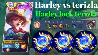 HARLEY VS TERIZLA❗BUILD ONE HIT ENEMY DELETE! HARLEY LOCK TERIZLA | build top 1 global Harley