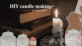 diy candle making°•🕯in malayalam [fairy white]simble ideas]asethetic candles making ideas