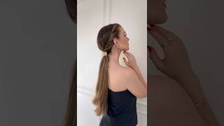 Penteado lindo e rápido com rabo baixo💗