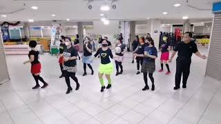 Provenza Line Dance - Demo By: D'Sisters & Friends LDG @pennytanml #linedance #enjoydancing