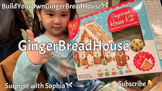 Build your own ginger bread house with Sophia