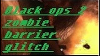 Black Ops 2-Zombie Barrier GLITCH!!! (EASY TO DO)