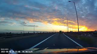 WOW! AMAZING DRIVE - SUNSET OVER LONDON