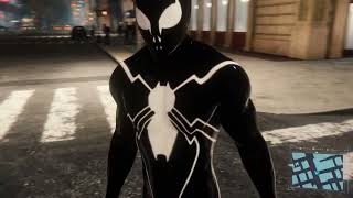 Spider's Shadow symbiote suit free roam - Spider-Man Remastered mods