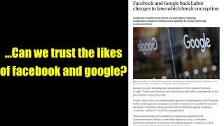 ...Can we trust the likes of facebook and google?